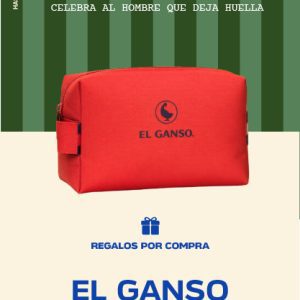 Por la compra de una fragancia en la marca El Ganso, recibe gratis un Neceser