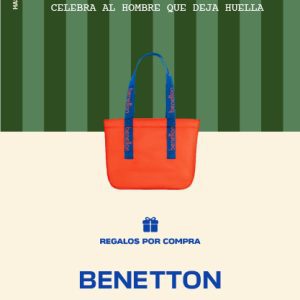 Por la compra de un perfume en la marca Benetton, llévate una Tote Bag. Por la compra de un perfume en la marca Benetton, llévate una Tote Bag.