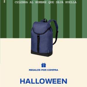 Por la compra de un perfume en la marca Halloween, llévate una mochila. Por la compra de un perfume en la marca Halloween, llévate una mochila.