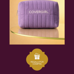 Por la compra de dos productos en la marca Covergirl, se lleva gratis una cosmetiquera.