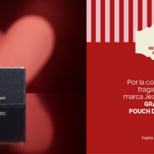 Por la compra de una fragancia en la marca Jean Paul Gaultier, recibe gratis un Pouch. Por la compra de una fragancia en la marca Jean Paul Gaultier, recibe gratis un Pouch.