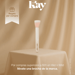 Por compras superiores a $20 en la marca Wet and Wild, llévate un Large Brush.