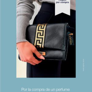 Por la compra de un perfume femenino en la marca Versace llévate, un Pouch For Woman.