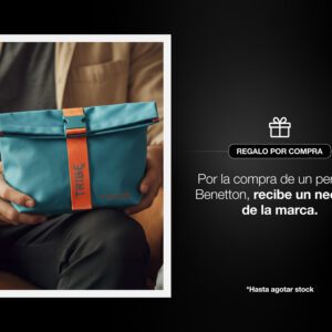 Por la compra de una fragancia en la marca Benetton, recibe gratis un neceser. Por la compra de una fragancia en la marca Benetton, recibe gratis un neceser.