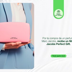 Por la compra de una fragancia en la marca Marc Jacobs, recibe gratis un Marc Jacobs Perfect Gift Gwp.