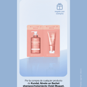 Por la compra de un producto en la marca Kundal, llévate un Sachet Shampoo/Tratamiento Violet Muguet.