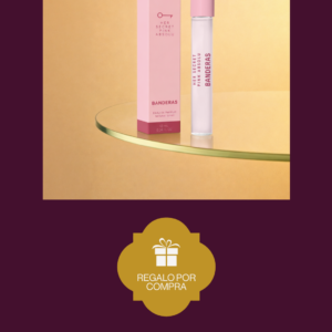 Por la compra de un perfume en la marca Banderas, se lleva gratis un Her Secret Pink Absolu 10ml.