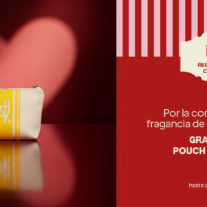 Por la compra de una fragancia en la marca Shakira, recibe gratis un Pouch Amarillo.