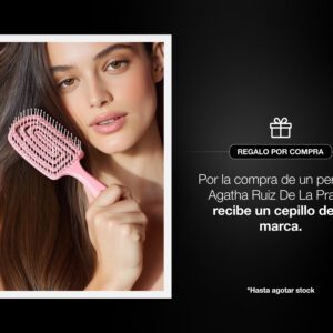 Por la compra de una fragancia en la marca Agatha Ruiz de la Prada, recibe gratis un cepillo de la marca.