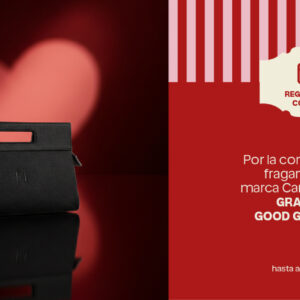 Por la compra de una fragancia en la marca Carolina Herrera, recibe gratis un Goodgirl Wom Pouch. Por la compra de una fragancia en la marca Carolina Herrera, recibe gratis un Goodgirl Wom Pouch.