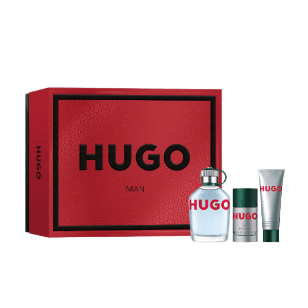 Estuche de Perfume Hugo man edt 125ml +ds75ml de caballero disponible en Kay Cosmetics
