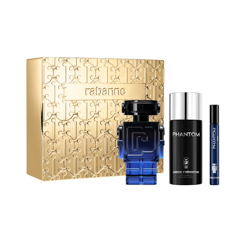 Rabanne- Phantom Intense-estuche-perfume-para-hombre-kay-cosmetics Perfume Rabanne Phantom Intense para hombre disponible en Kay Cosmetics