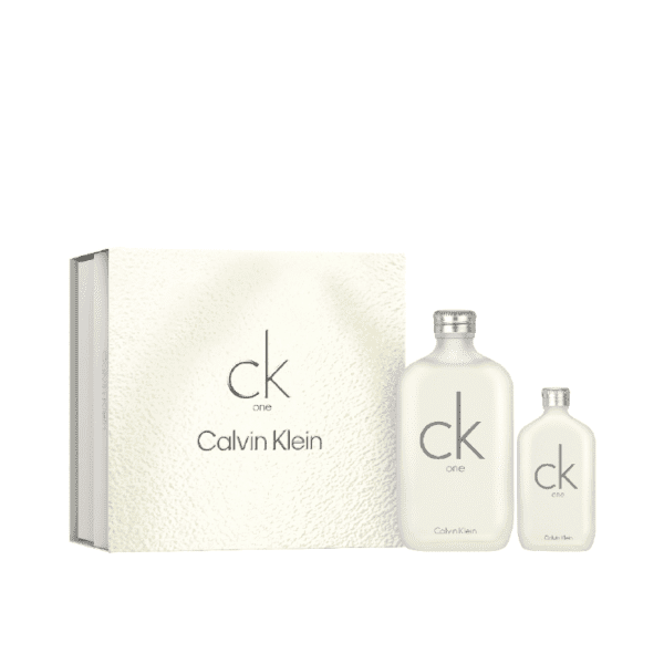 Estuche de Perfume Ck One 200 ml + 50ml unisex disponible en Kay Cosmetics