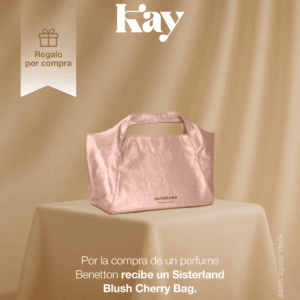 Por la compra de un perfume en la marca Benetton llévate un Sisterland Blush Cherry Bag.