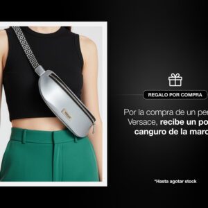 Por la compra de una fragancia en la marca Versace recibe gratis un pouch canguro
